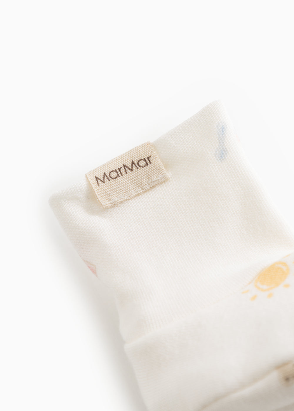 Babystøvler i creme med MarMar-label og diskrete broderede sol-/dyremotiver