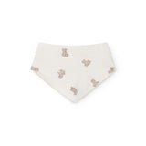 Savlesmæk i trekantsform med små teddybjørneprint i beige