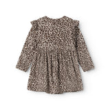 Leo Ramona Frill LS, Kjole - Dark Brown Leo