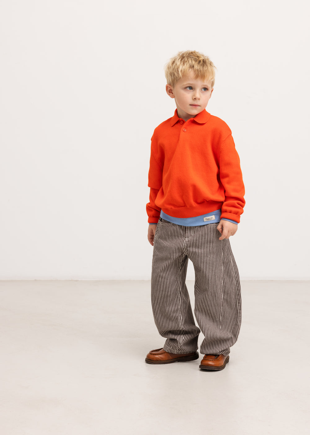 Teno Polo, Strikbluse - Grapefruit