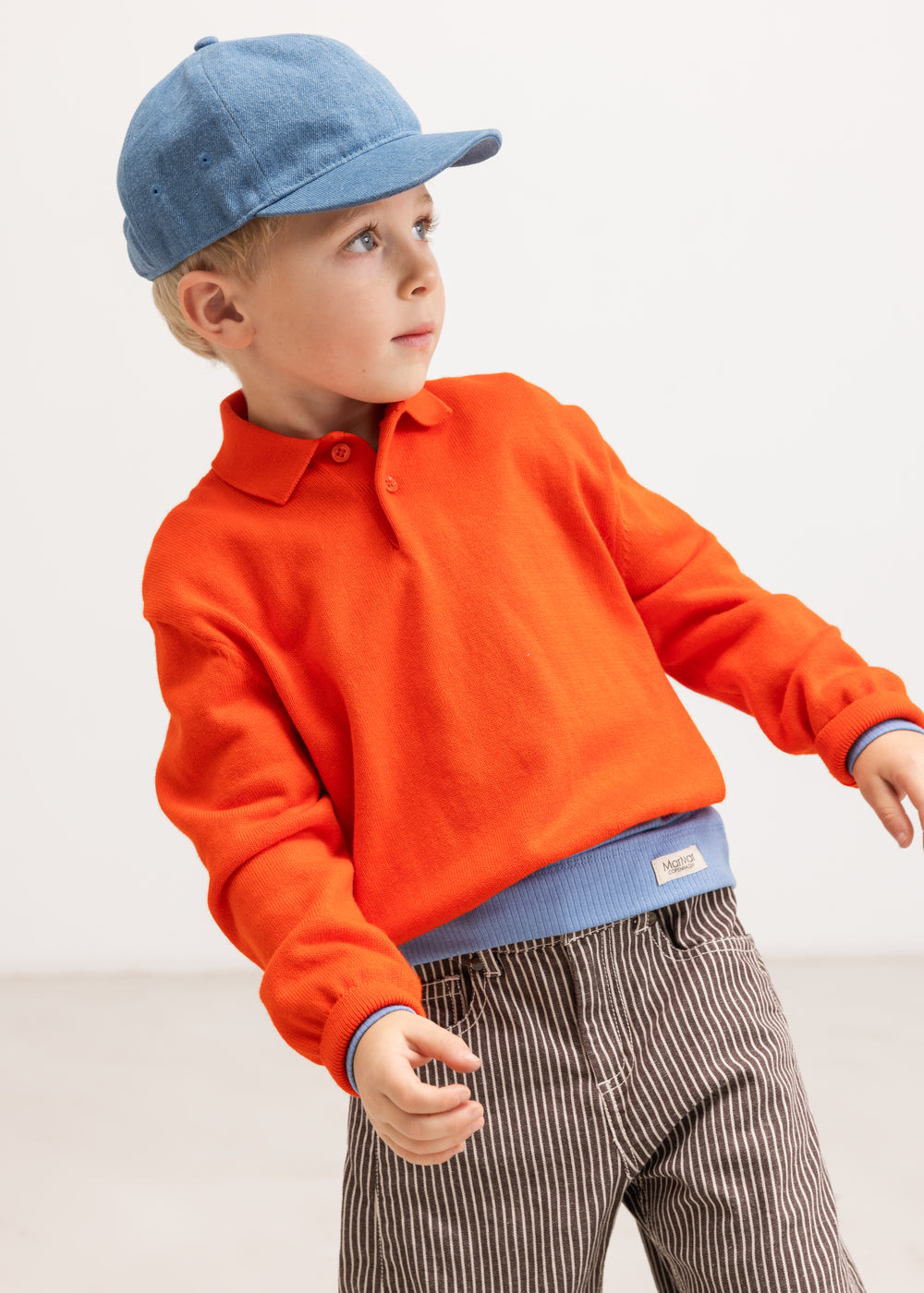 Teno Polo, Strikbluse - Grapefruit