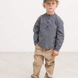 Tokyo, Skjorte - Pigeon Blue Check