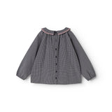 Tully, Bluse - Pigeon Blue Check