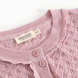 Tilda, Strik Cardigan - Soft Berry
