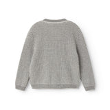 Tarono, Strik Cardigan - Grey Melange Stripe