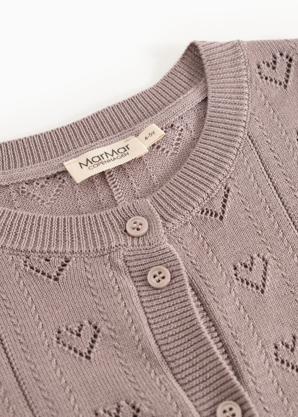 Tilda, Strik Cardigan - Dusty Purple