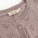 Tilda, Strik Cardigan - Dusty Purple