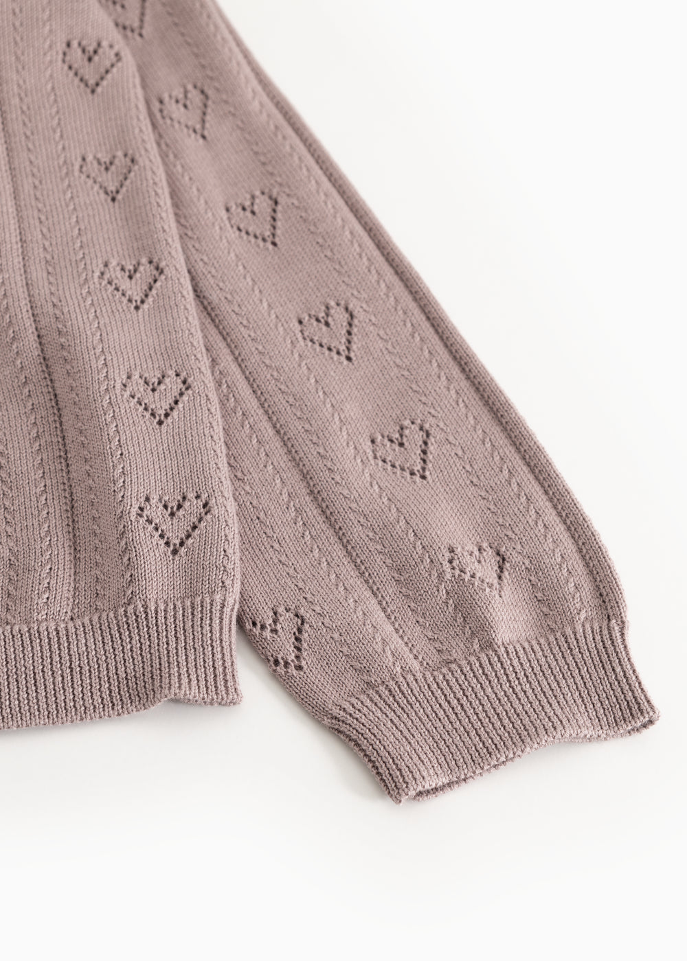 Tilda, Strik Cardigan - Dusty Purple