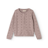 Tilda, Strik Cardigan - Dusty Purple