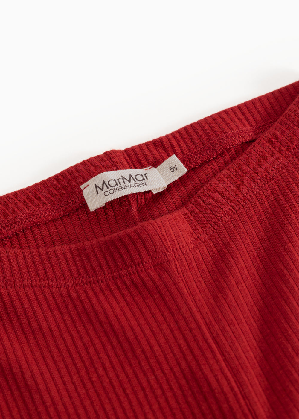 Røde leggings til børn med Miramar ClassicCare-mærke i linningen
