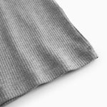 Grå ribbet tanktop til kvinder