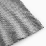 Ribbet grå ærmeløs tanktop kjole til kvinder 