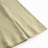 langærmet t-shirt til kvinder med grønne striber