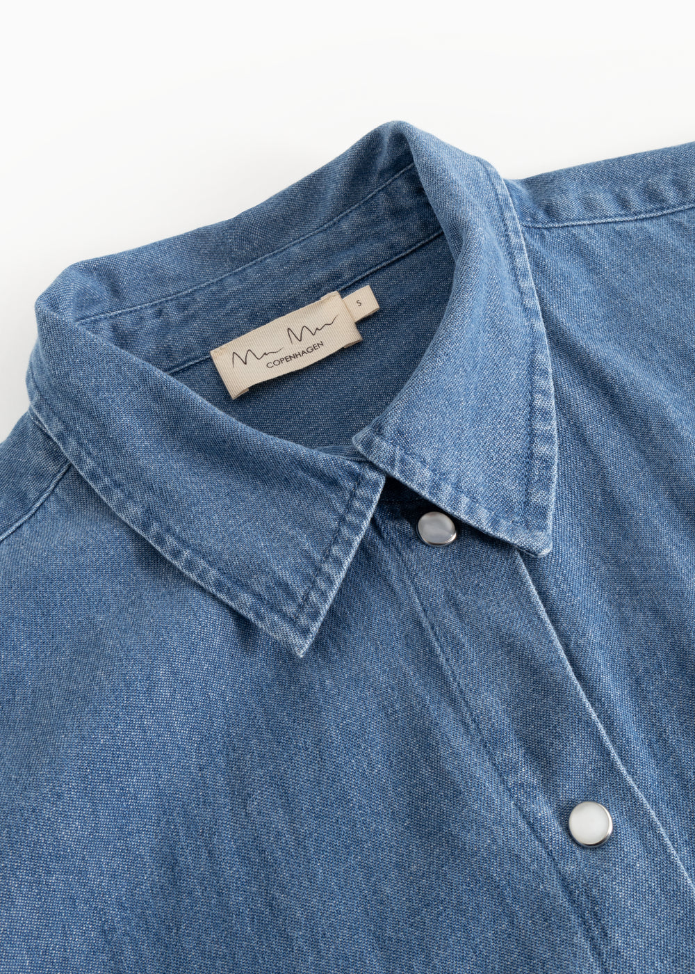 Telo W, Skjorte - Blue Denim