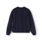 Tavon W, Strikcardigan - Darkness Melange