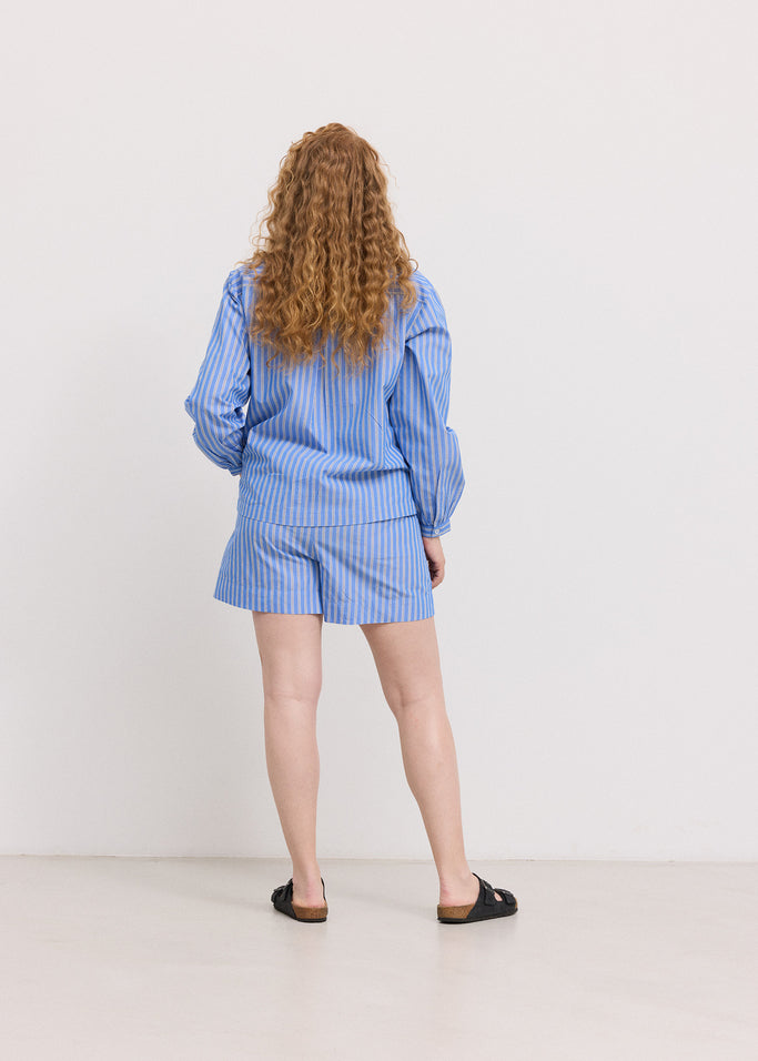 Pera W, Shorts - Cornflower Stripe