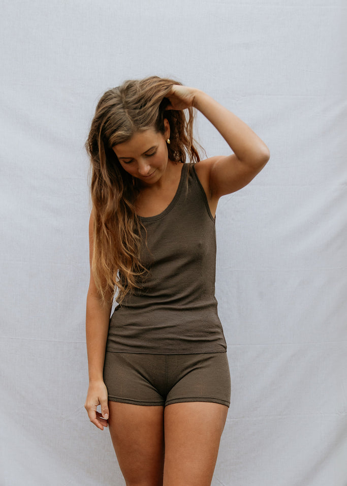 Tevo W, Uld Pointelle Undertrøje - Soft Dove