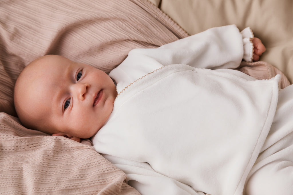 Tuba Wrap LS, Bluse - Grey Sand picot