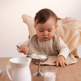 Bib Long (2-pack), Hagesmæk - Grey Sand