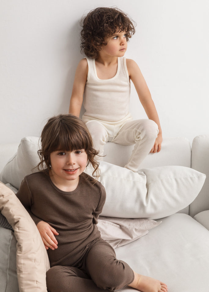 Tavi, Uld rib undertrøje - Natural - MarMar Copenhagen